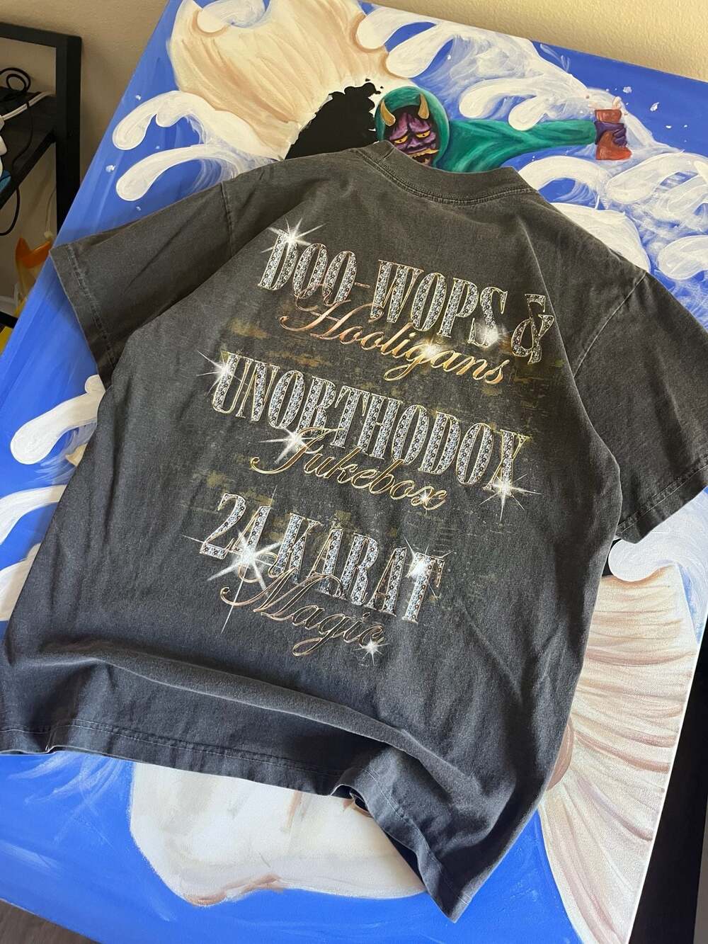 Bruno Mars Graphic T-Shirt Size M Black Vintage Wash - Picture 4 of 7